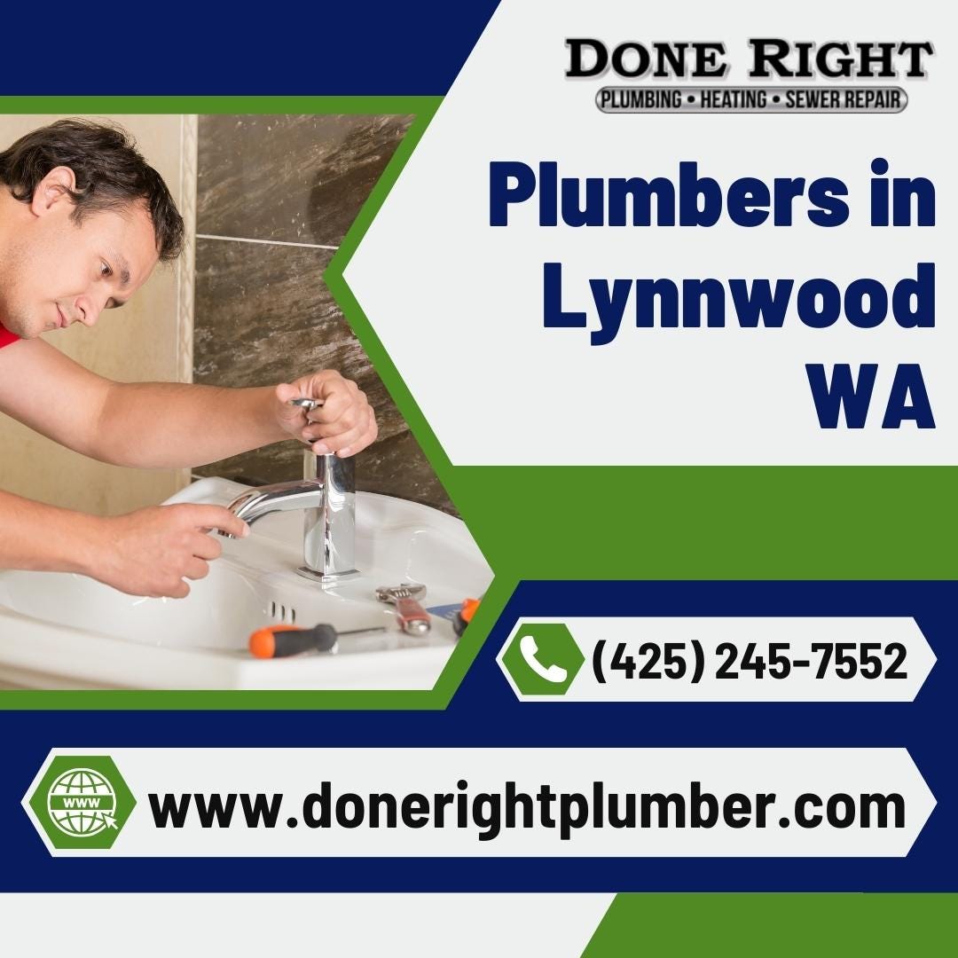 Plumbers in lynnwood wa Done Right Plumber Medium