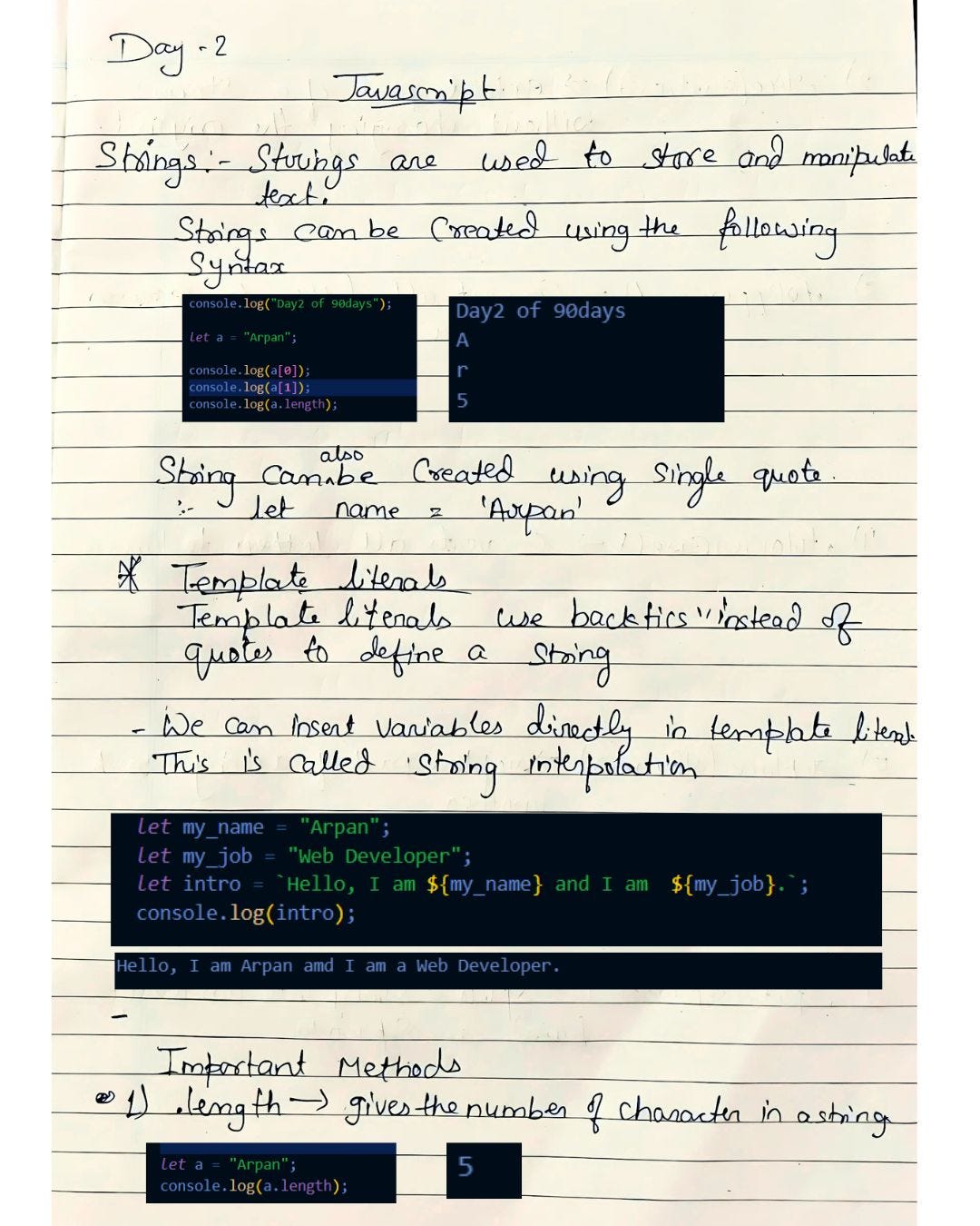 Day 2 of #90DaysToJobReady: Diving Deeper into — Arpan Mukherjee