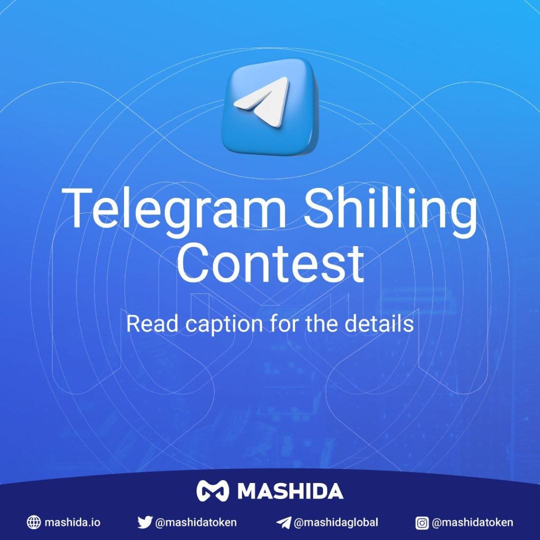 Mashida Telegram Shill Contest - MASHIDA - Medium