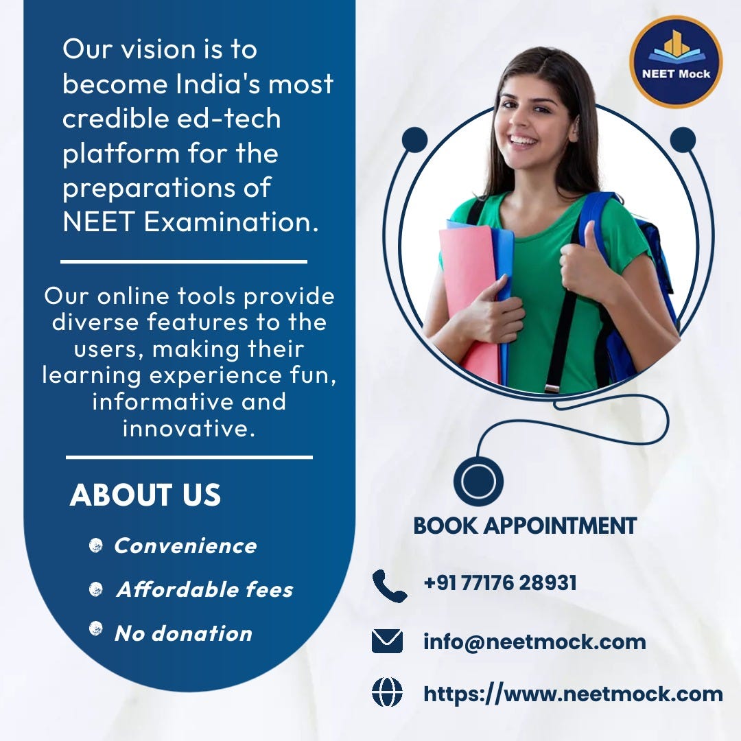 Empower Your NEET 2024 Journey with NEET MOCK’s Mock Tests by Shreya