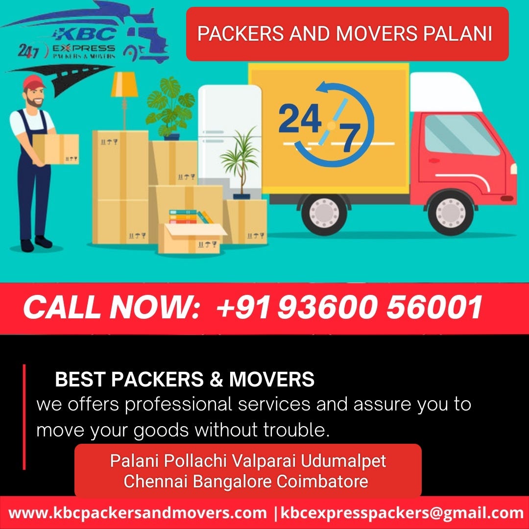 Packers and Movers Palani Home Shifting Services Tamil Nadu. by