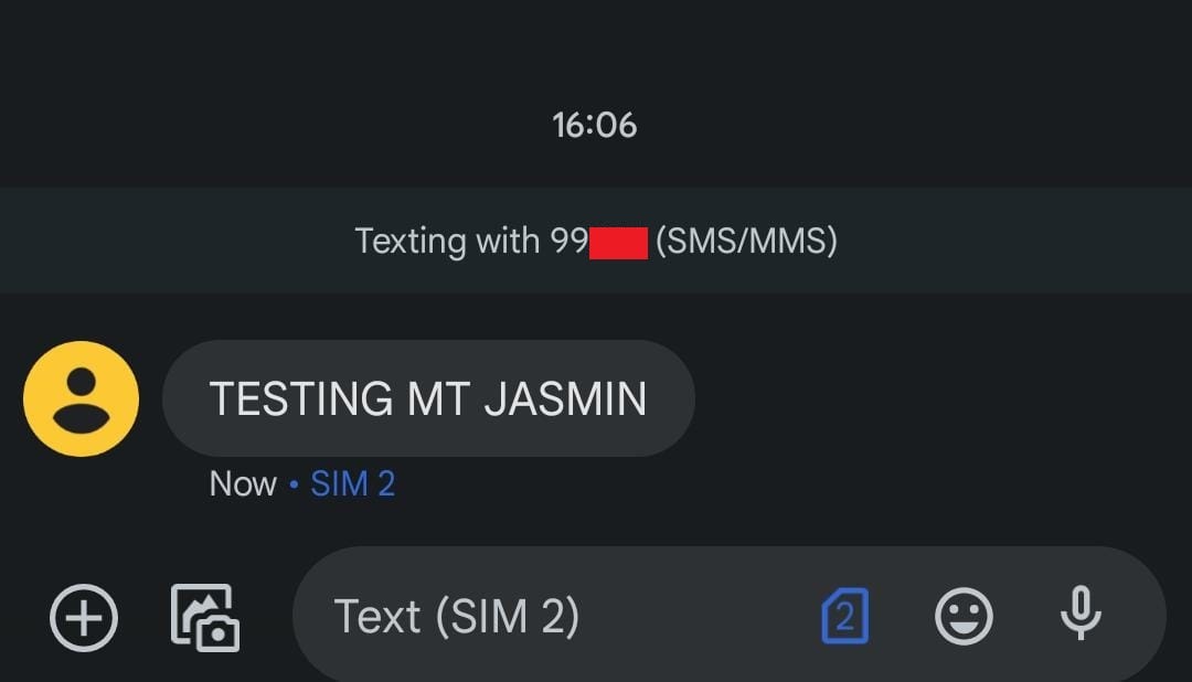 MT successfully delivered to given msisdn