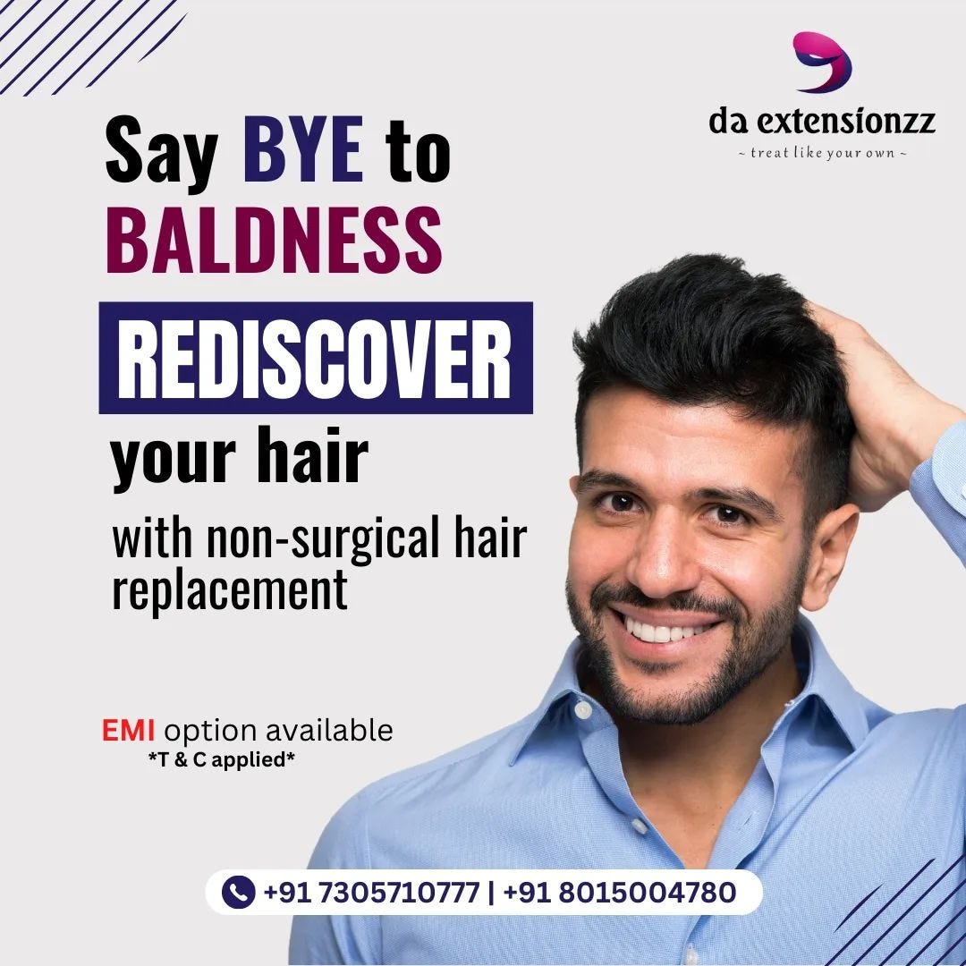 Non Surgical Hair Replacement in Chennai Daextensionzz Medium
