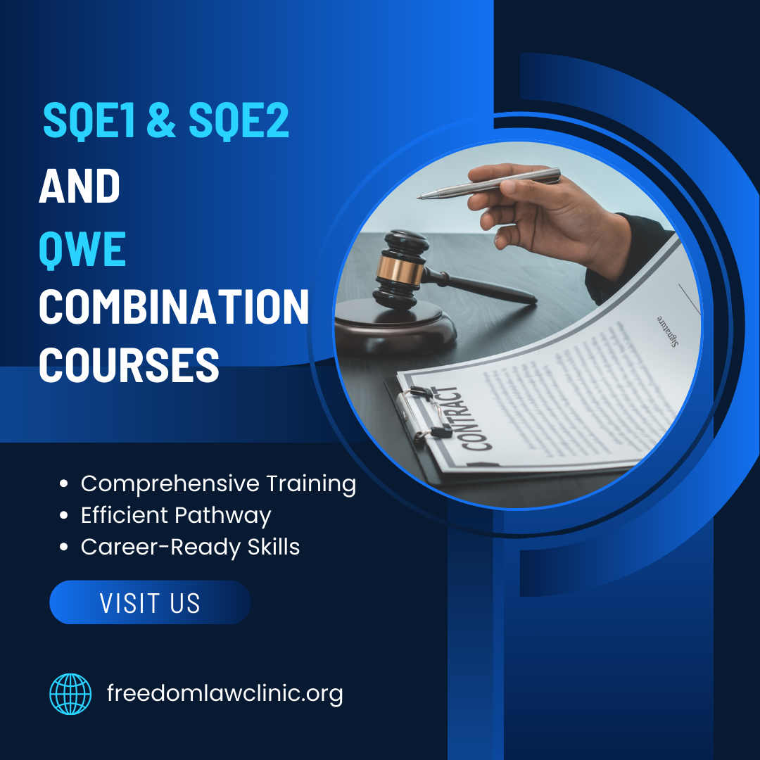 SQE1 & SQE2 + QWE: Why Combining Courses Is the Smartest Way to Qualify as a Solicitor