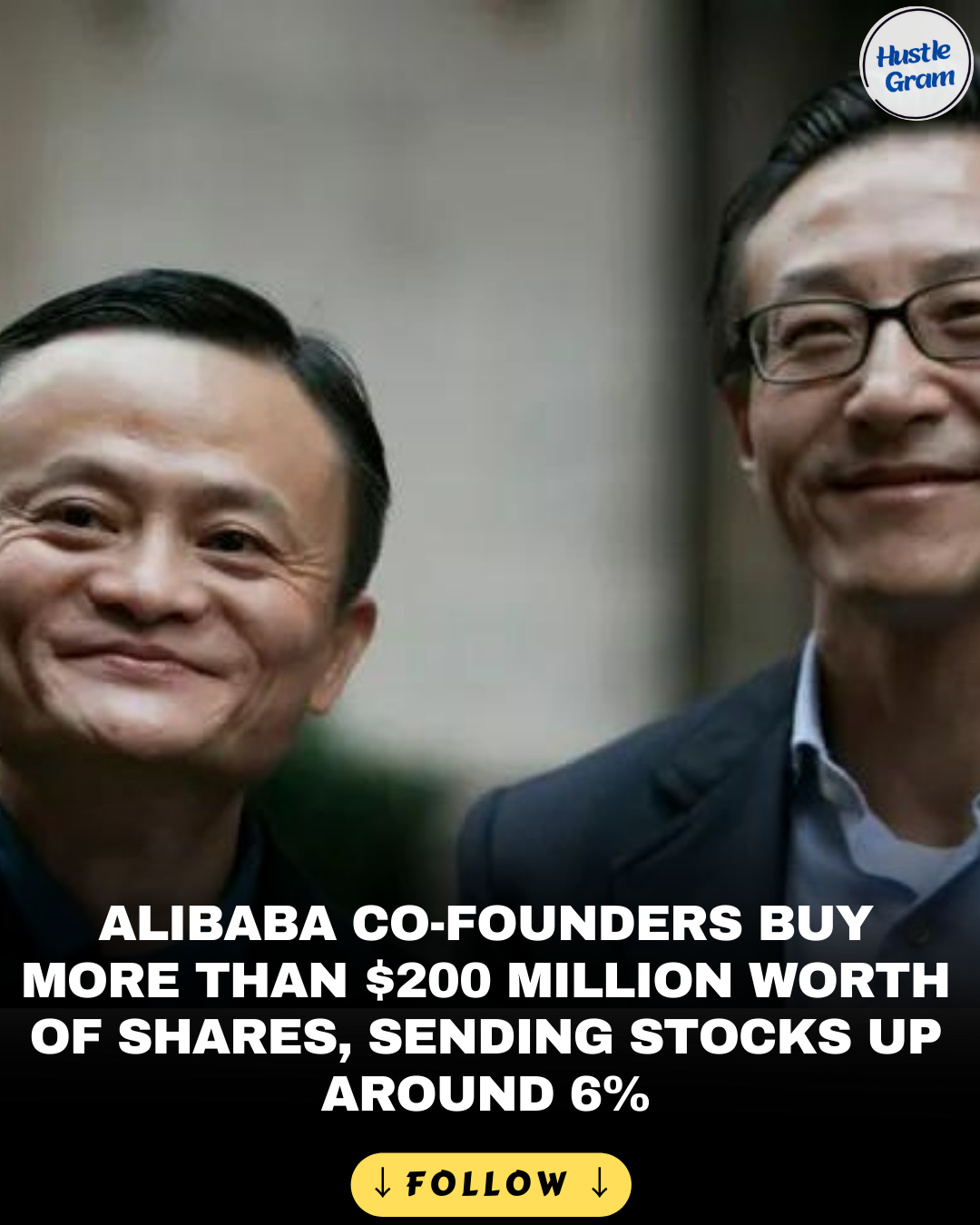 Alibaba co-founders buy more than $200 million worth of shares, sending ...