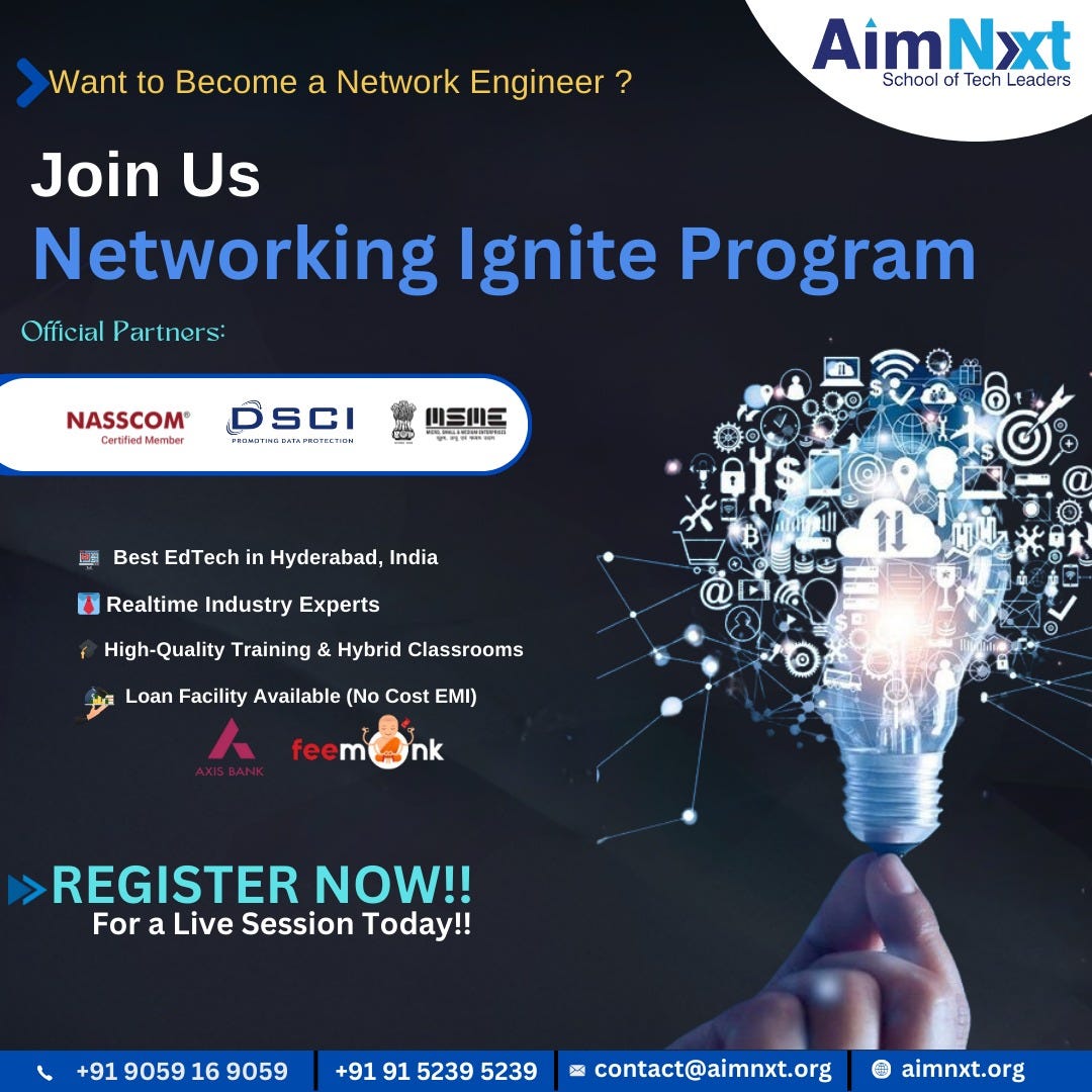 CCNA CCNP Networking Course In Hyderabad by Aimnxt Dec, 2023 Medium