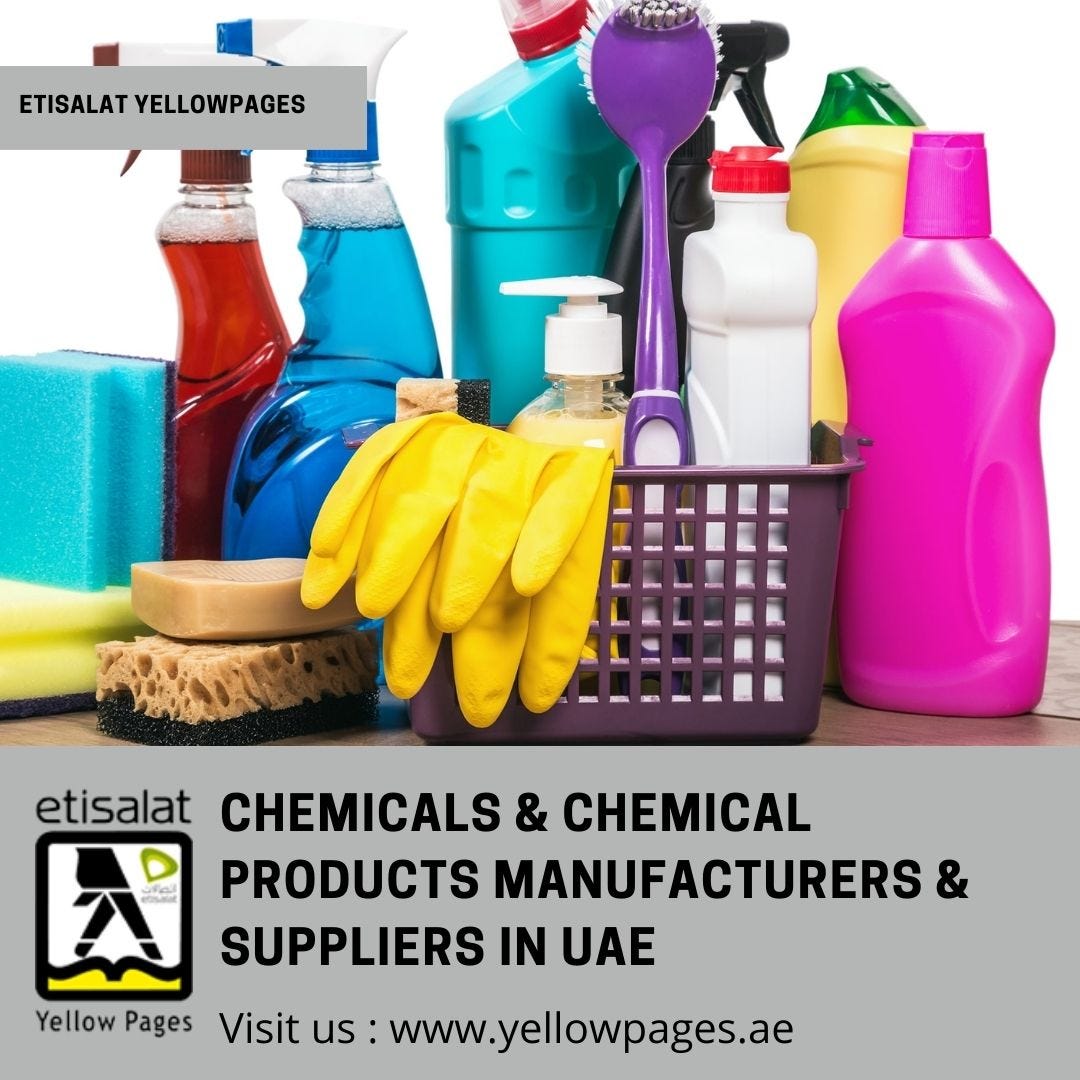 Chemicals & Chemical Products Manufacturers & Suppliers in UAE Ahmed