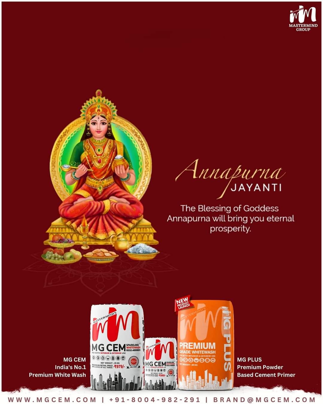 Celebrate Annapurna Jayanti with MG CEM & MG PLUS The Best White