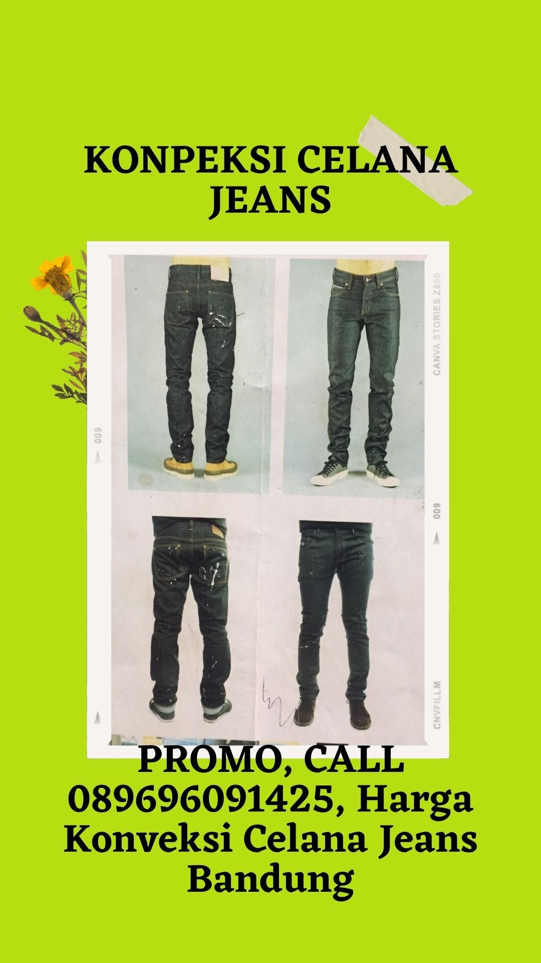 FAVORIT, Call 0896-9609-1425, Konveksi Celana Levis Wanita Terbaru