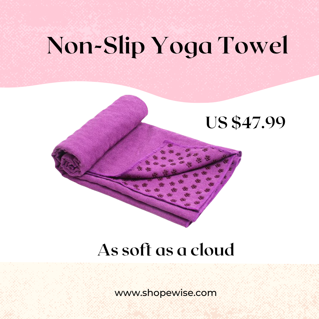 non slip yoga towel - Shope Wise - Medium