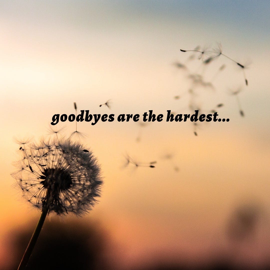 Goodbyes are the hardest. Knowing when to say goodbye is… | by Halimah Teniola Jamiu | Medium
