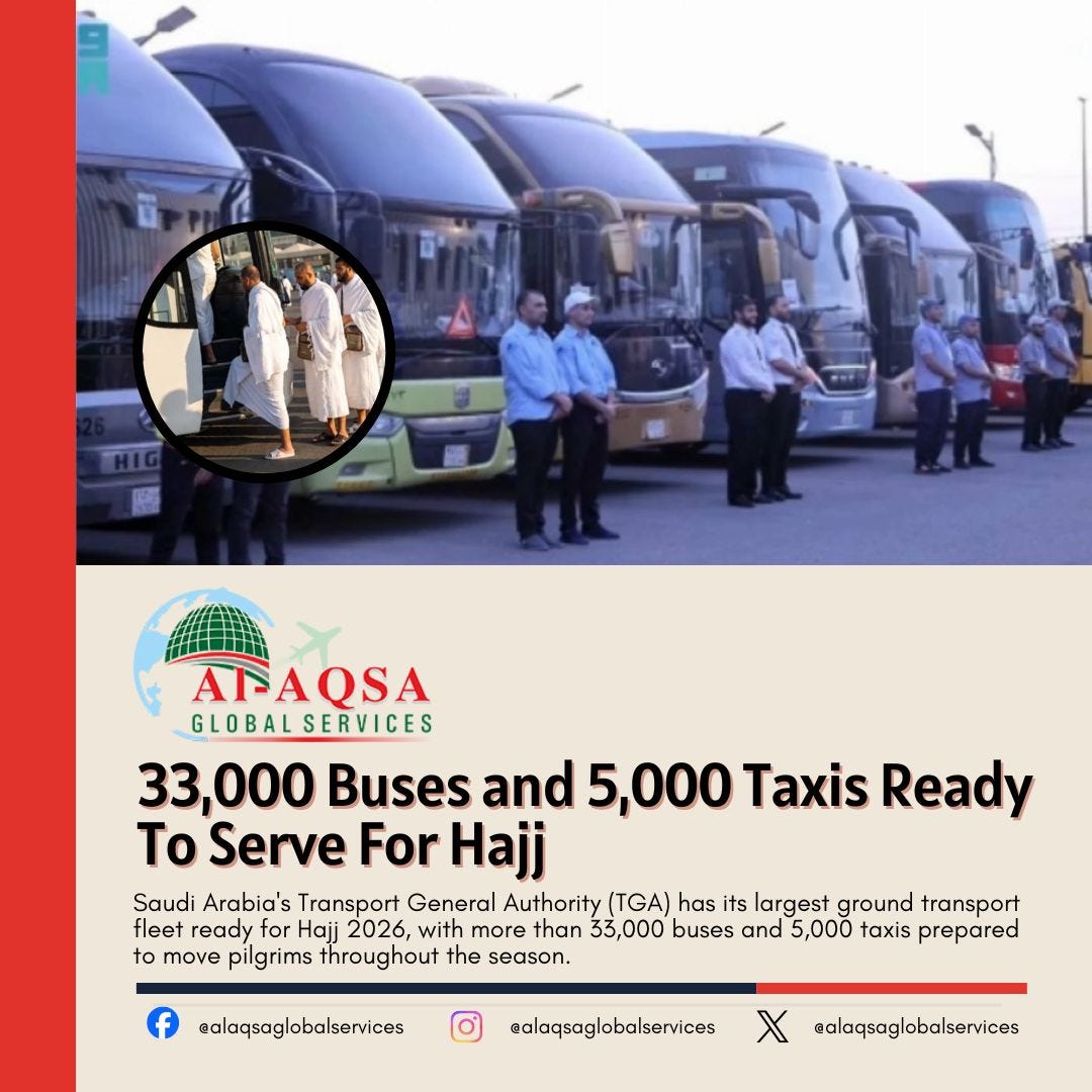 Saudi Arabia Gears Up for Hajj 2026 with Massive Transport Preparations.