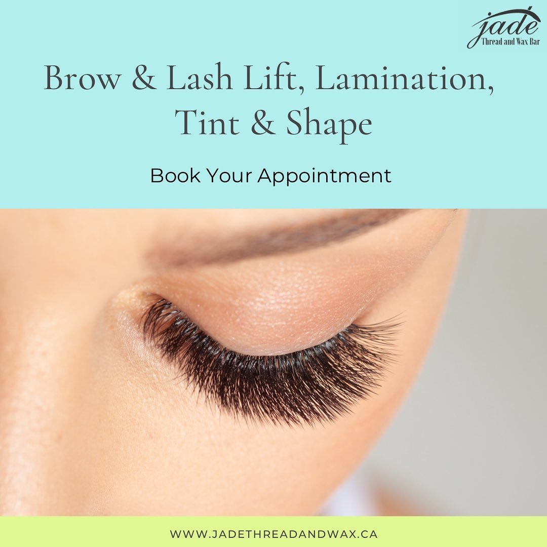 Brow Lamination Toronto — Eyelash Lift and Tint by Jade Thread And