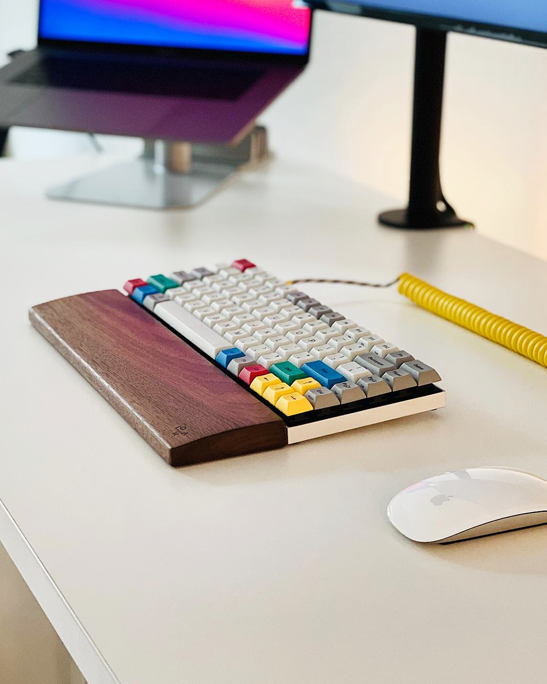The Art of Comfort: A Black Walnut Wooden Wrist Rest