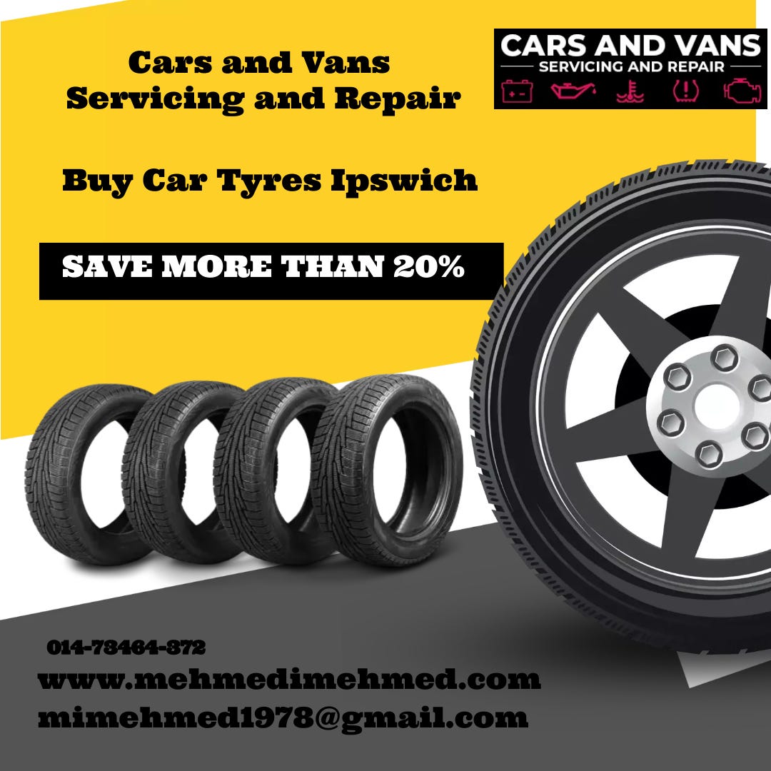 Get The best deals on Car Tyre Ipswich - Cars and Vans Servicing and Repair  - Medium