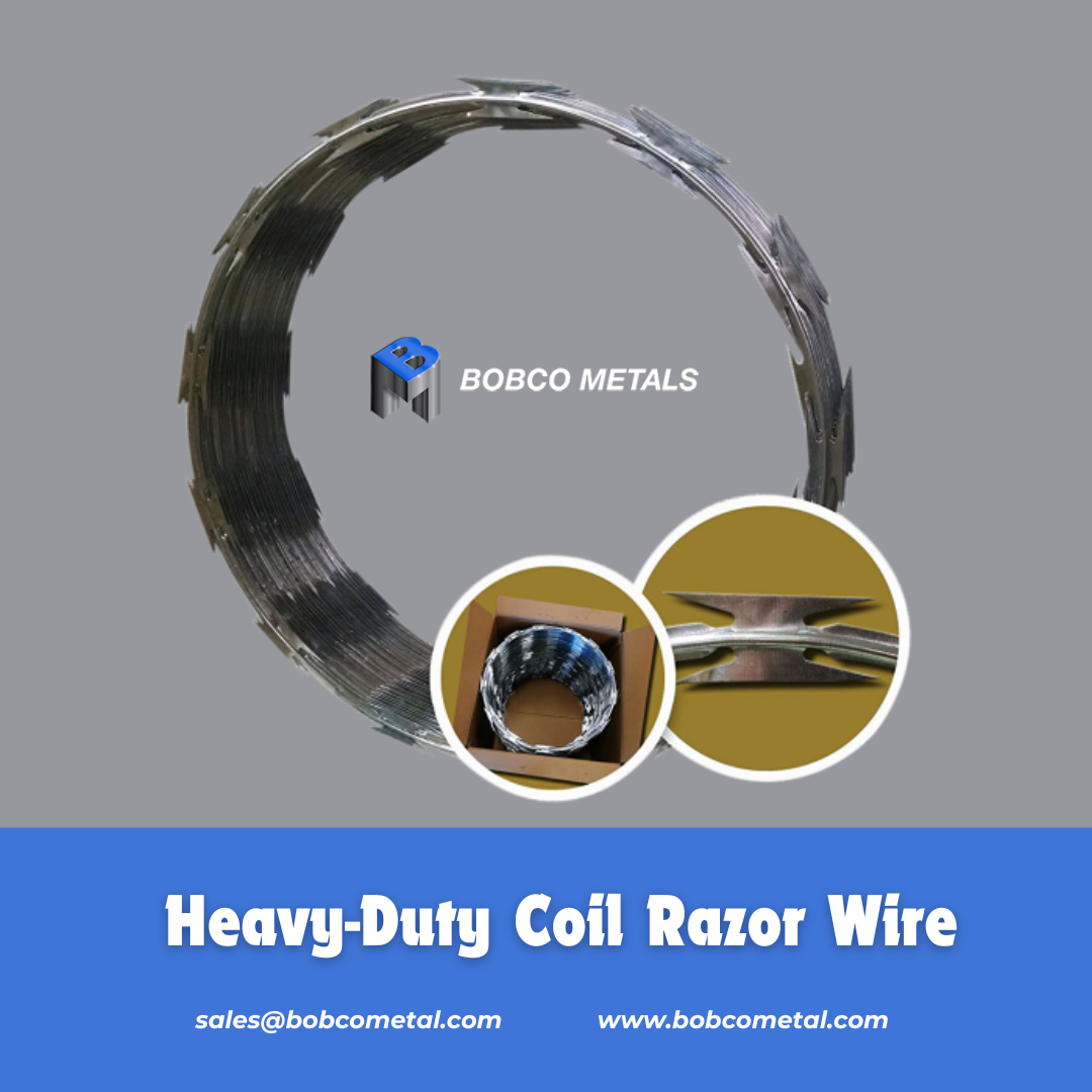 Heavy-Duty Coil Razor Wire - Bobcometal - Medium