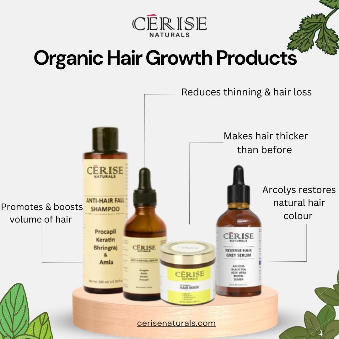 Organic hair growth products. Healthy hair has deeper roots and a… by