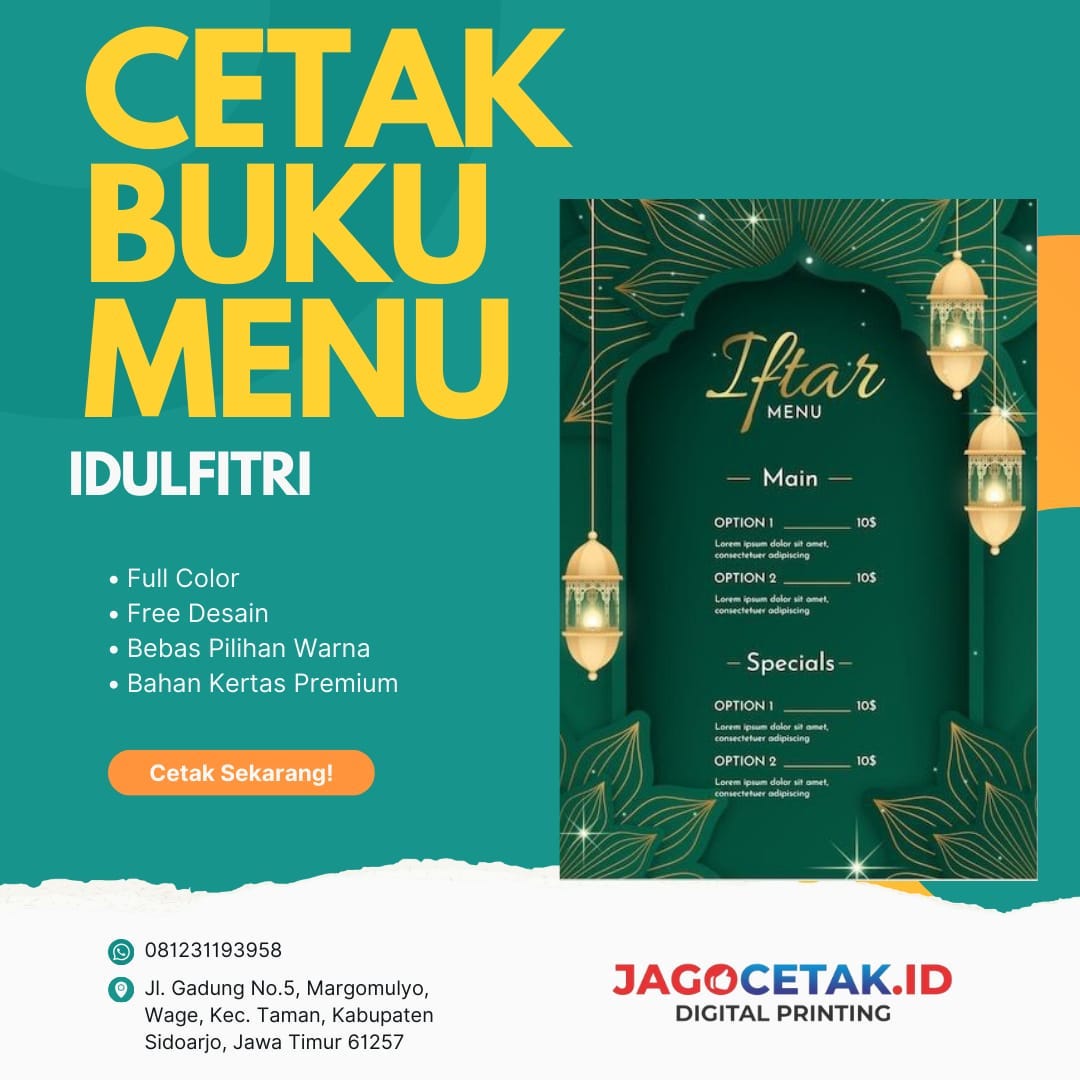 🚨 CETAK BUKU MENU!! Bikin pelanggan jadi makin tertawan, order buku ...