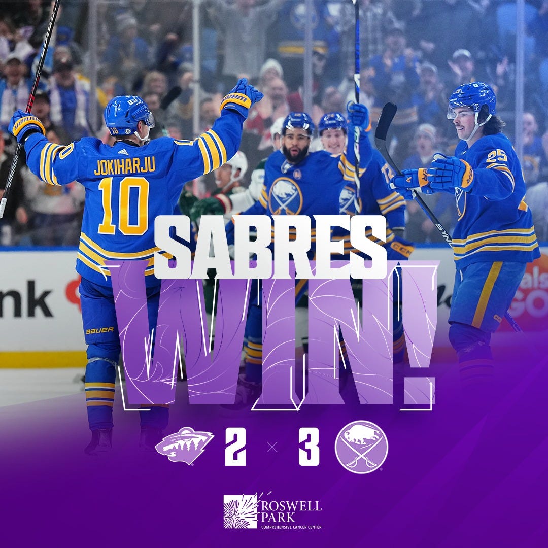 Buffalo Sabres Defeats Minnesota Wild 32 Winzir Sportsbook