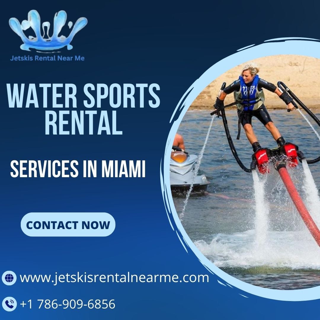 Experience Water Sports Rental Services in Miami Jetskis Rental Near