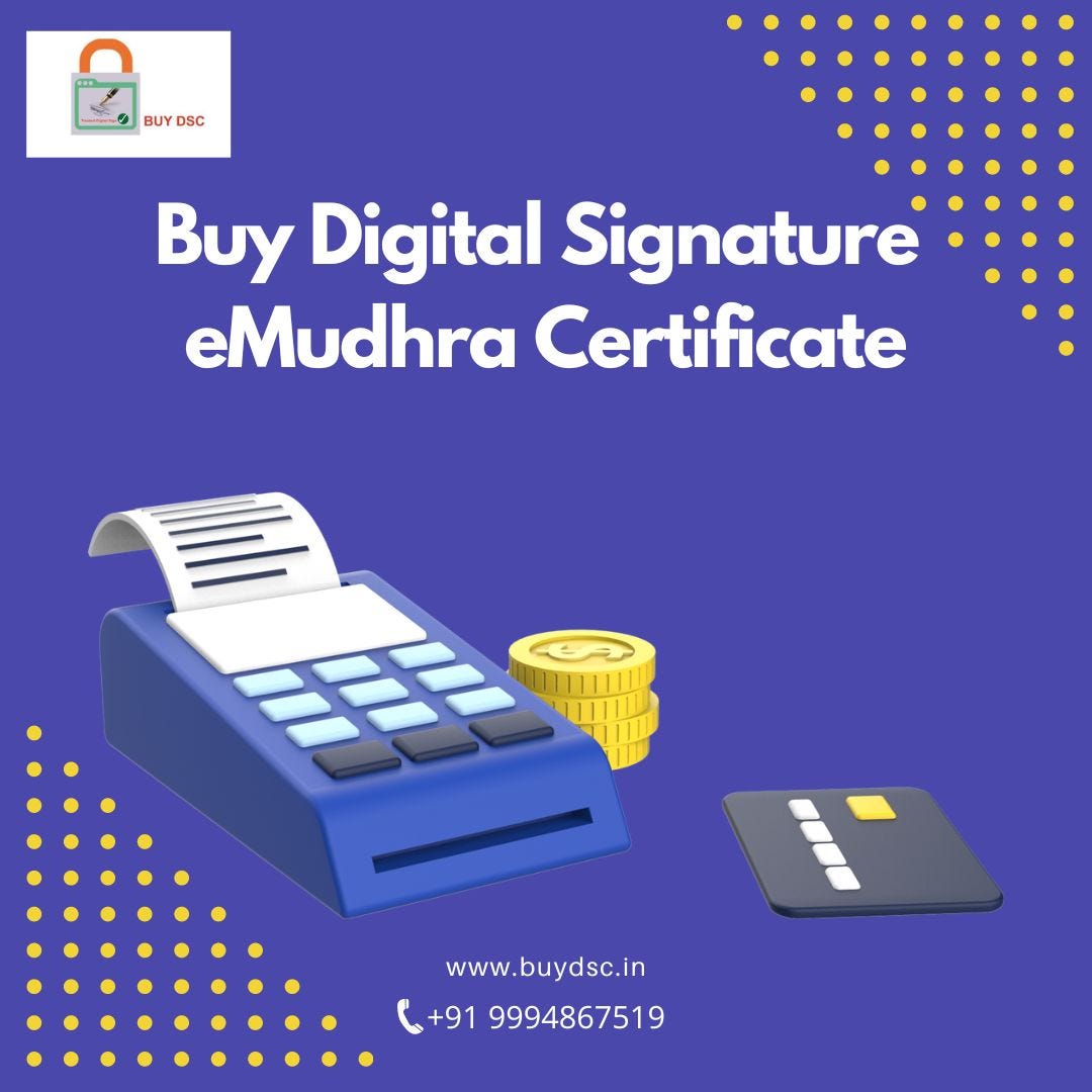 Digital Signature Certificate eMudhra Safe Solutions Medium