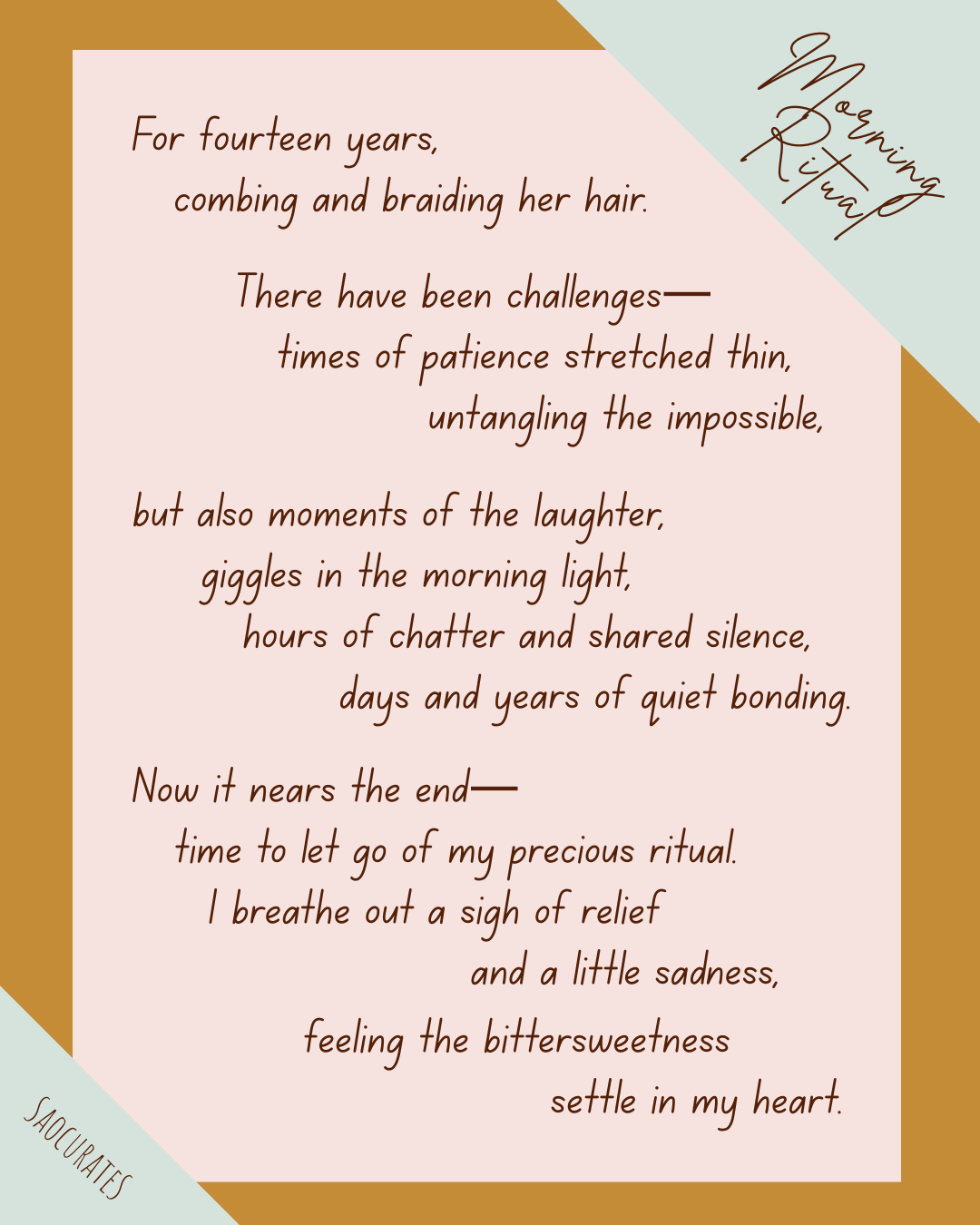 [Poem] Morning Ritual - Sao - Medium