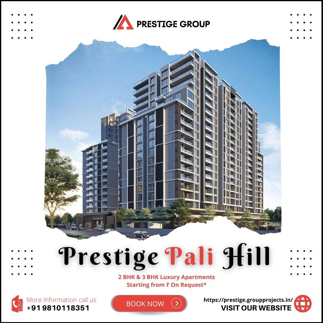 Prestige New Launch Pali Hill Bandra West Mumbai — 2 & 3 BHK Apartments ...