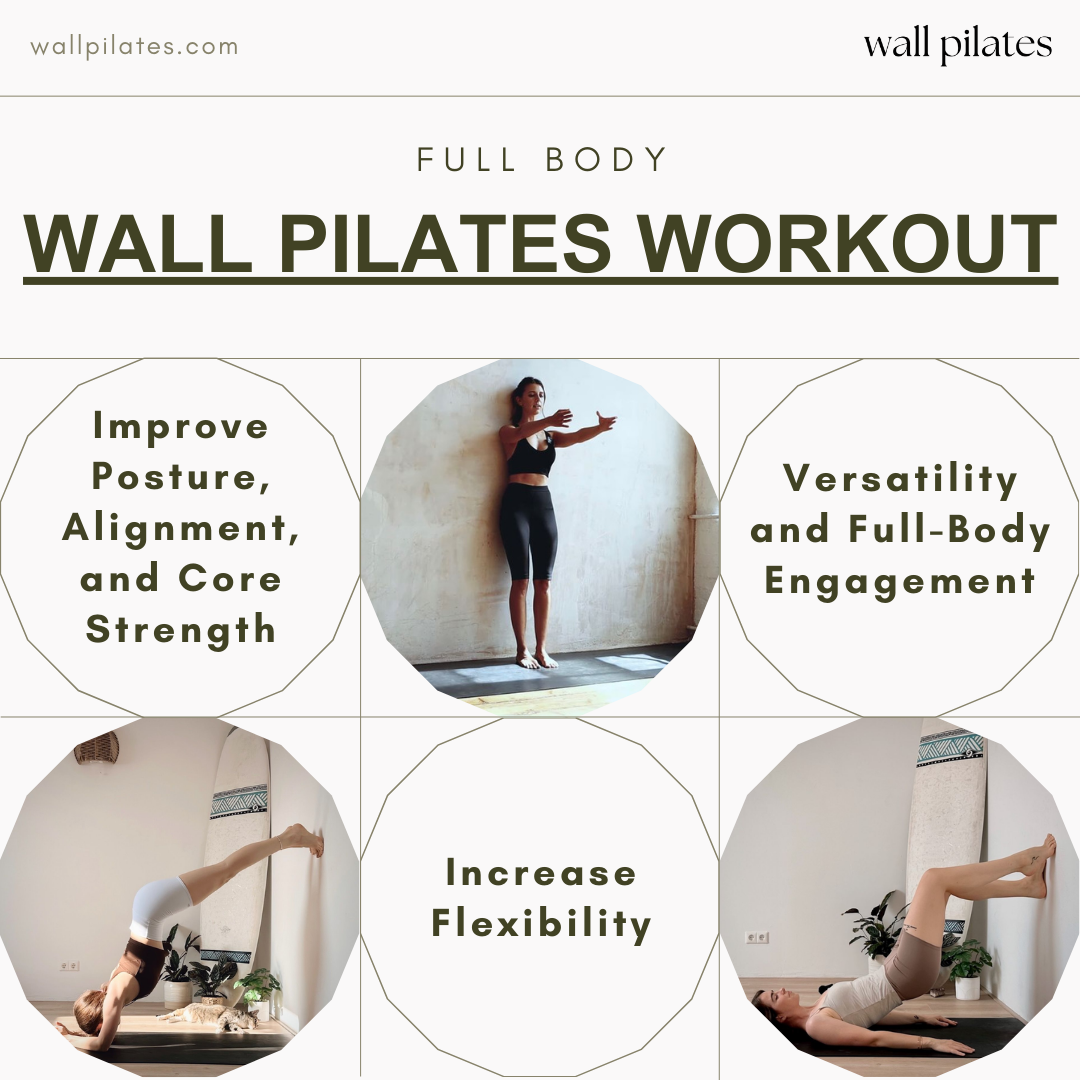 Full Body Wall Pilates Workout Routine - Wall Pilates - Medium