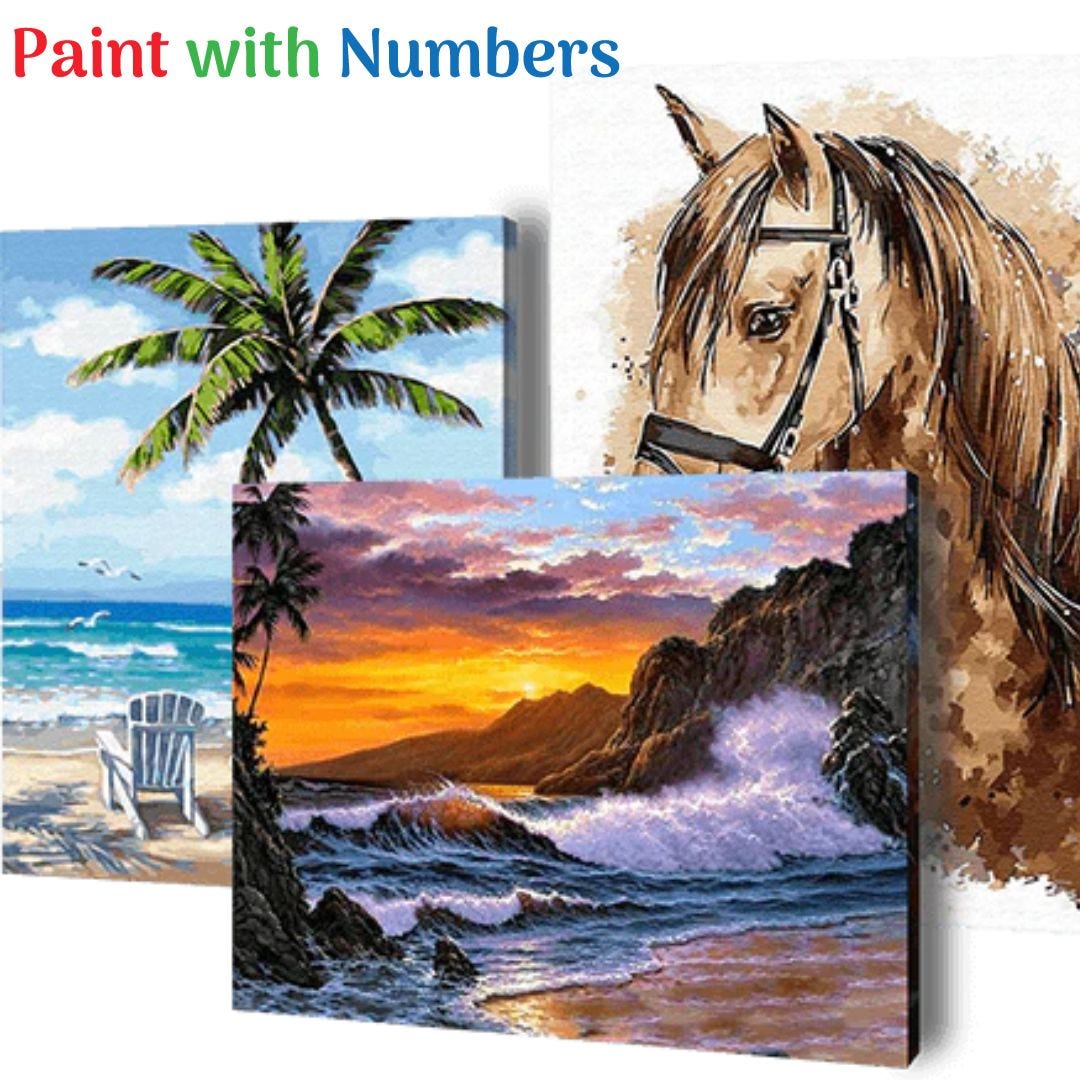 Locate The Finest Paint by Numbers Set Paints with numbers Medium
