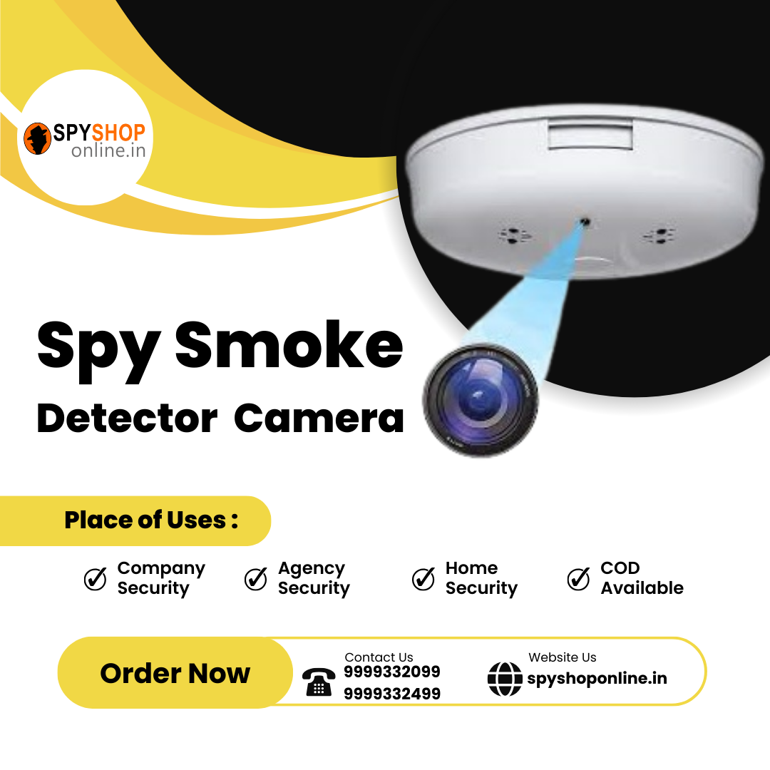 Fascinating Hidden Spy Smoke Detector Camera with Audio by Spy Shop
