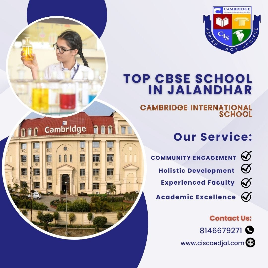 Cambridge International School Ranks Among The Top CBSE Schools In ...