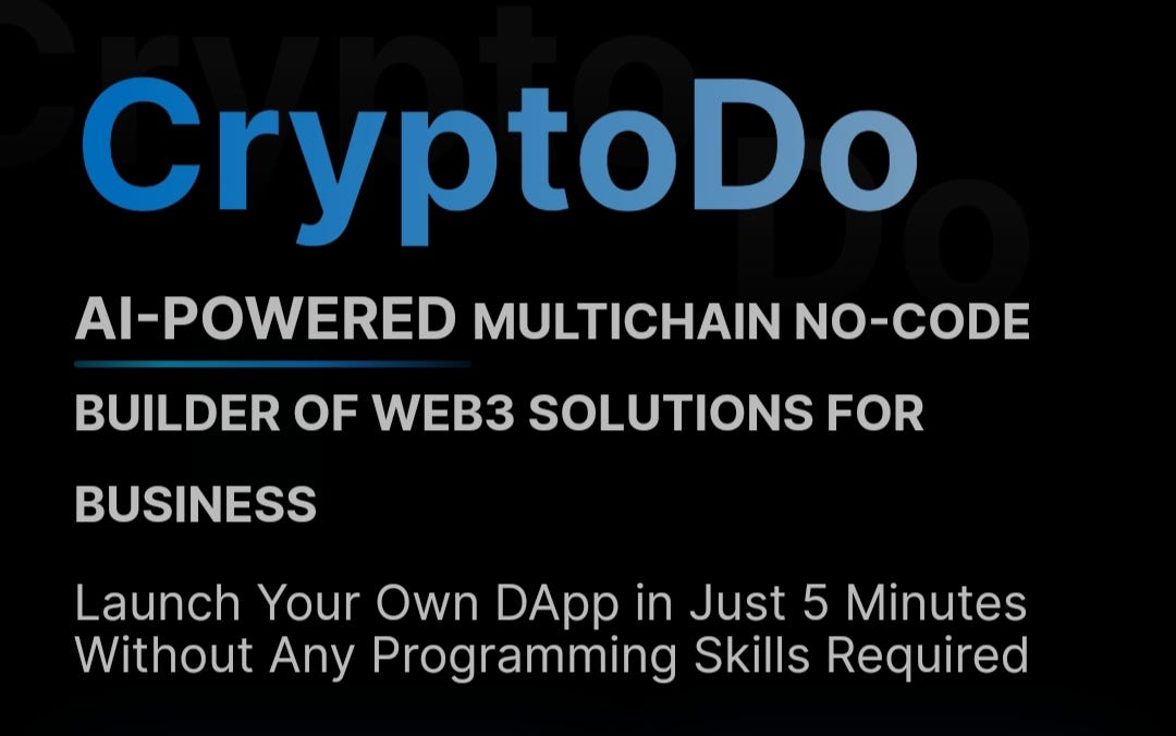 Introduction CryptoDo, a cuttingedge platform for nocode smart