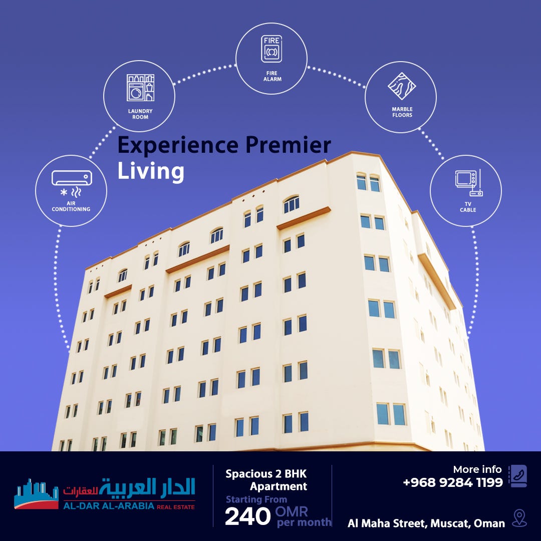 Luxurious Apartment for Rent in Al Maha Street, Al Khuwair, Muscat