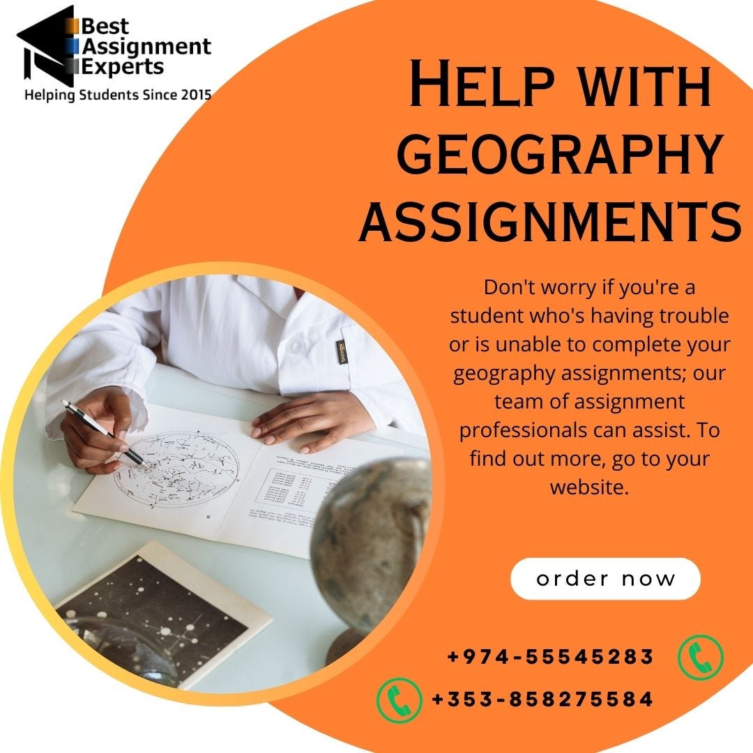 geography assignments for high school