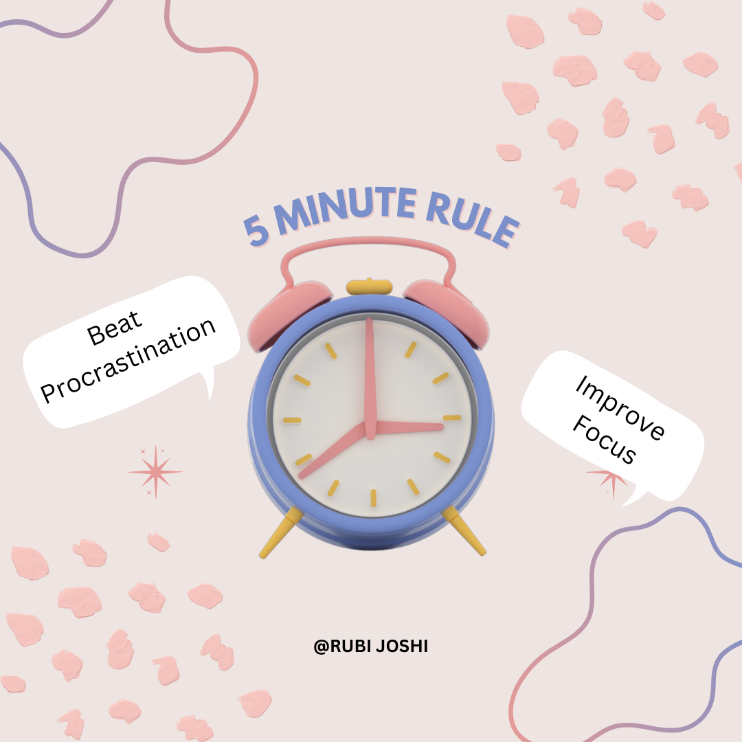 Try this 5Minute Rule Today!. Start Now! Only for Five Minutes…. by