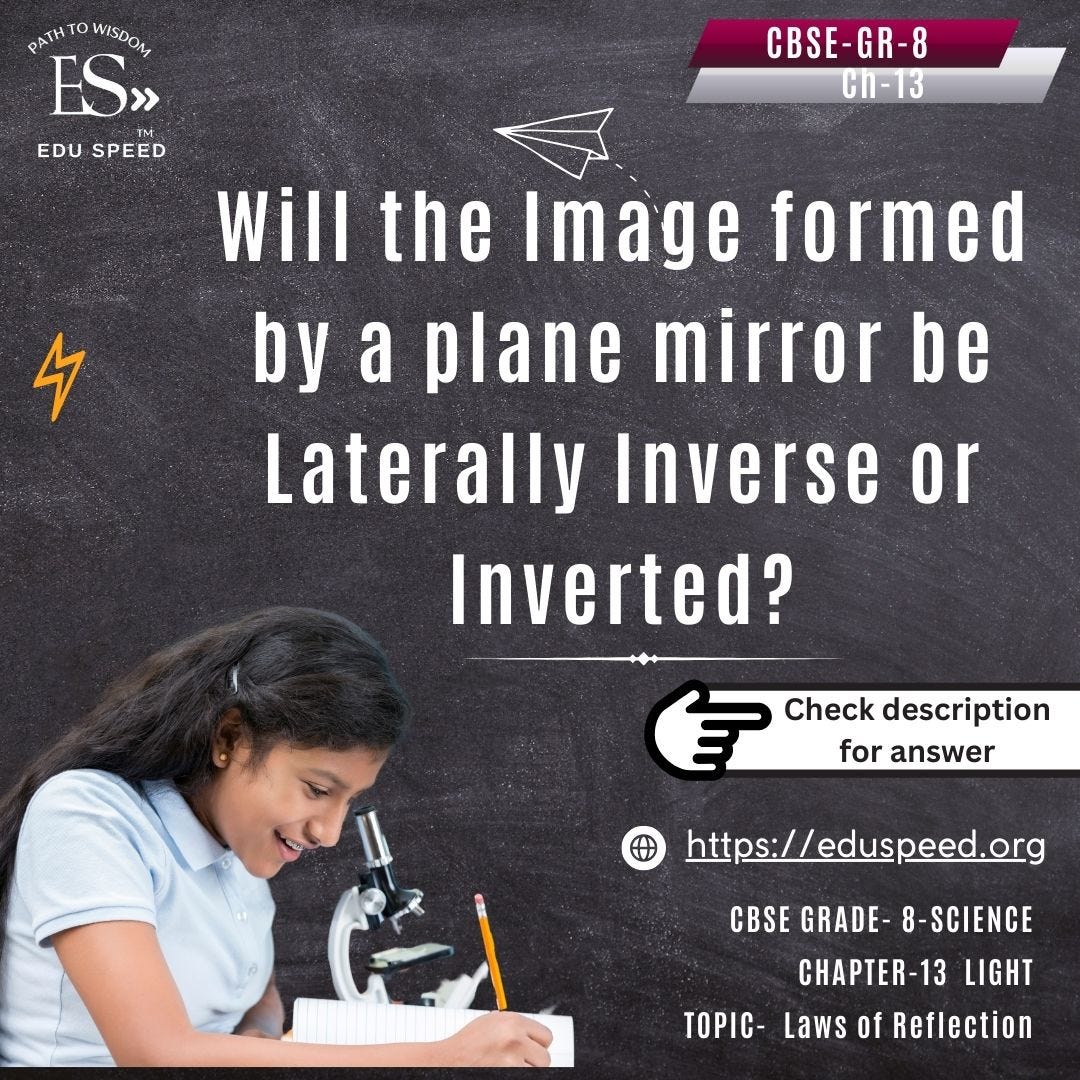 CBSE GRADE- 8-SCIENCE — CHAPTER-13 LIGHT- TOPIC- Laws of Reflection ...