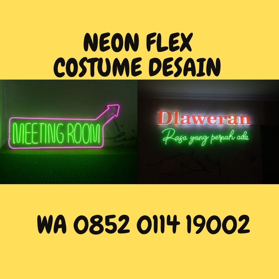 WA 0852–0114–19002 (PROMO), Jual Neon Flex Nama di Pandeglang | by