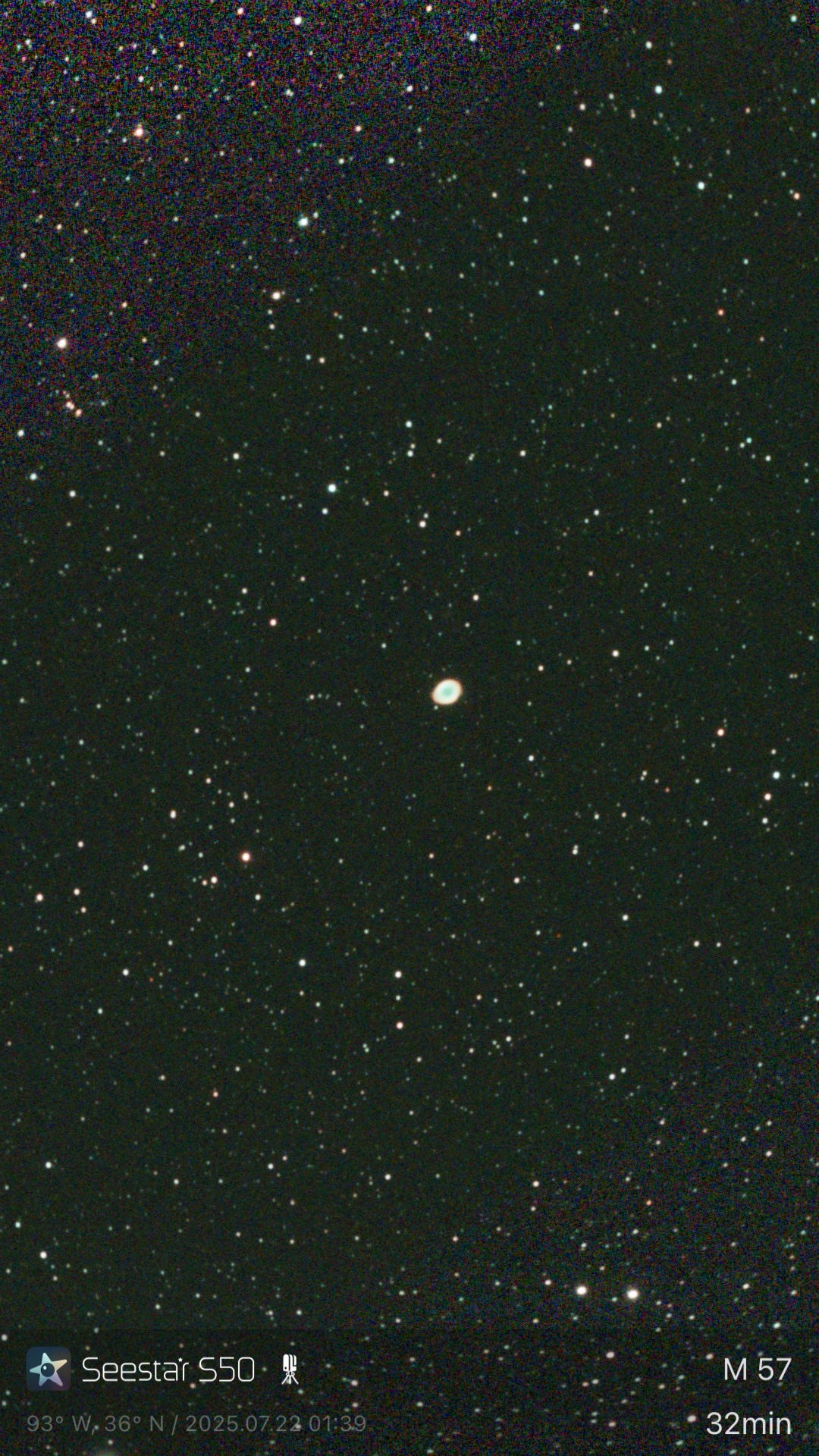 Ring Nebula and Saturn