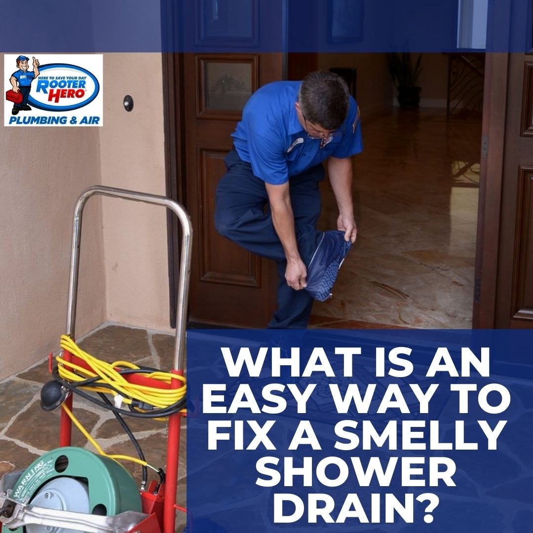 What is an Easy Way to Fix a Smelly Shower Drain? by Rooter Hero Plumbing of San Diego Medium