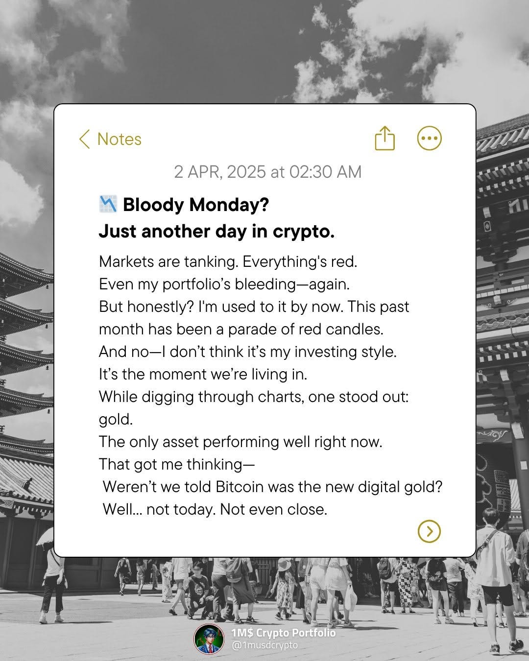 Bloody Monday? Just another day in crypto. | by 1M$ Crypto Portfolio |  Medium