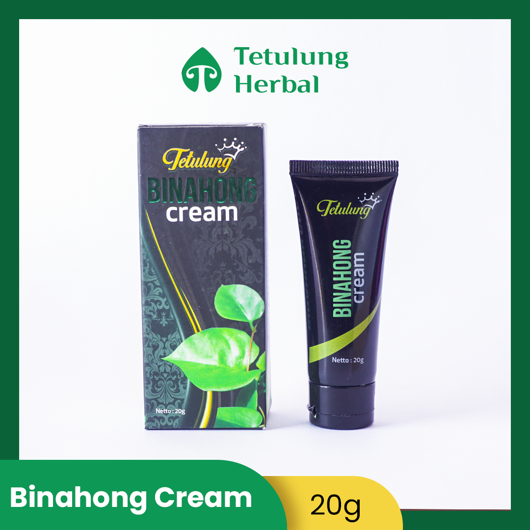 Salep Obat Jamur Kulit Gatal Alergi Menahun — Binahong Cream 20g Original BPOM
