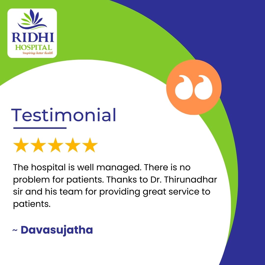 Happy Patient Testimonial !! - Ridhi Hospital - Medium