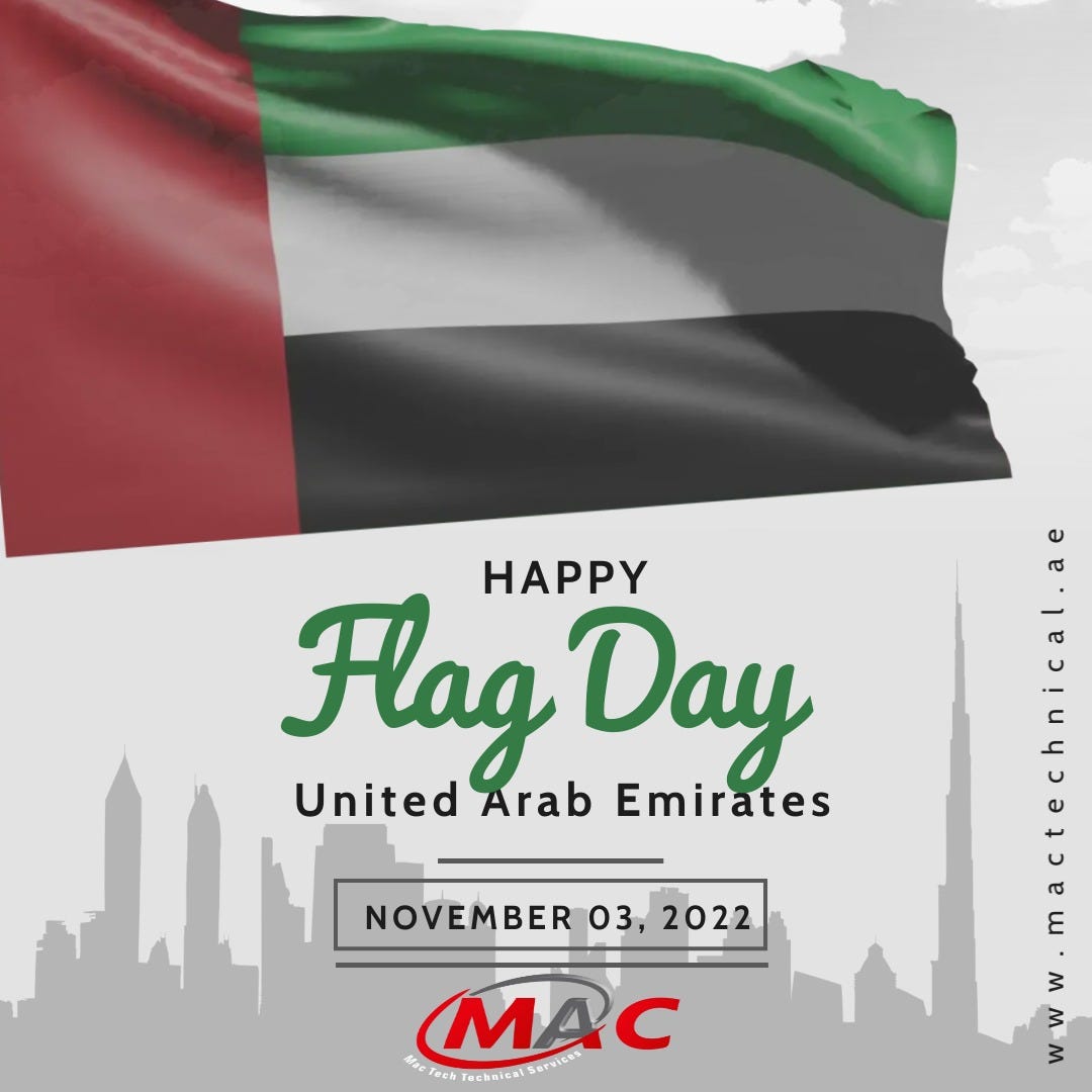 National Flag Day - MAC Technical Services UAE - Medium