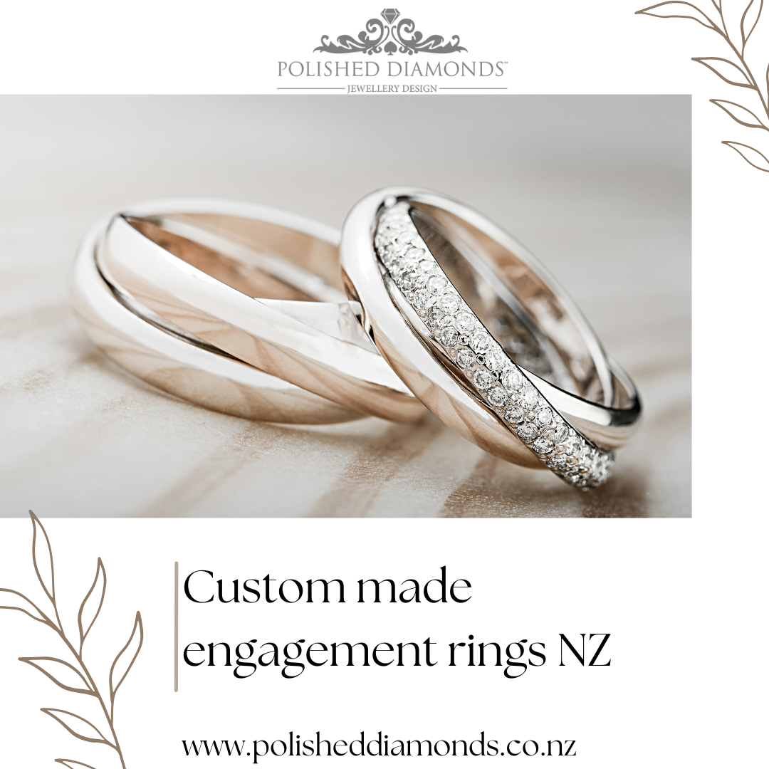 Unique and Stunning: Custom-Made Engagement Rings in NZ - Polished diamond  - Medium