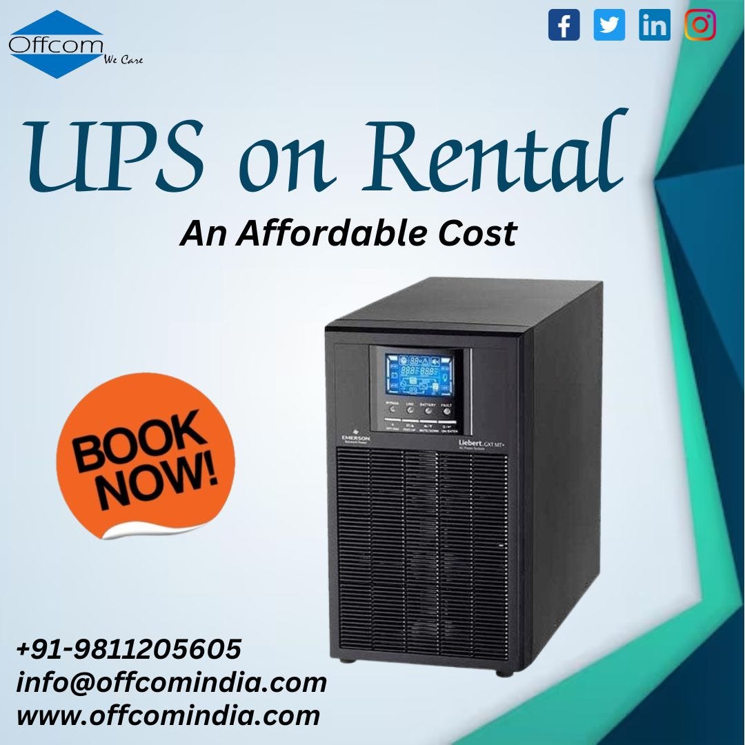 UPS on rental! 9811205605 - Offcom India - Medium