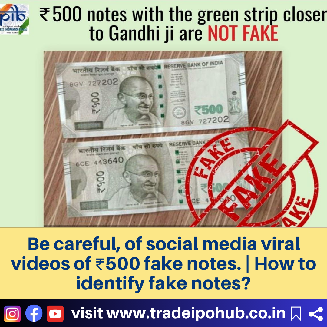 Be careful, of social media viral videos of ₹ 500 fake notes. How to