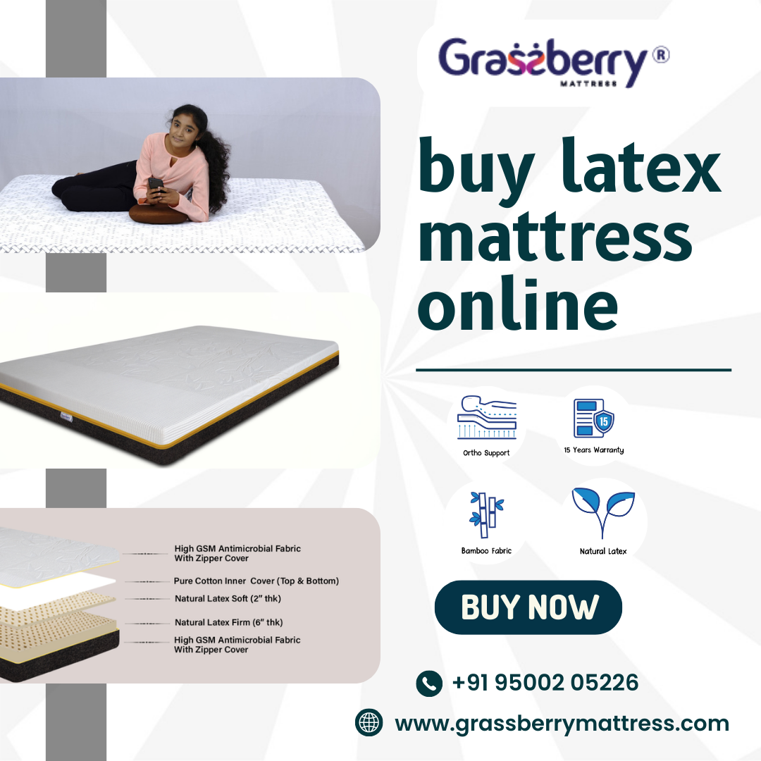 Buy The Best Ortho Latex mattress Online Shopping by