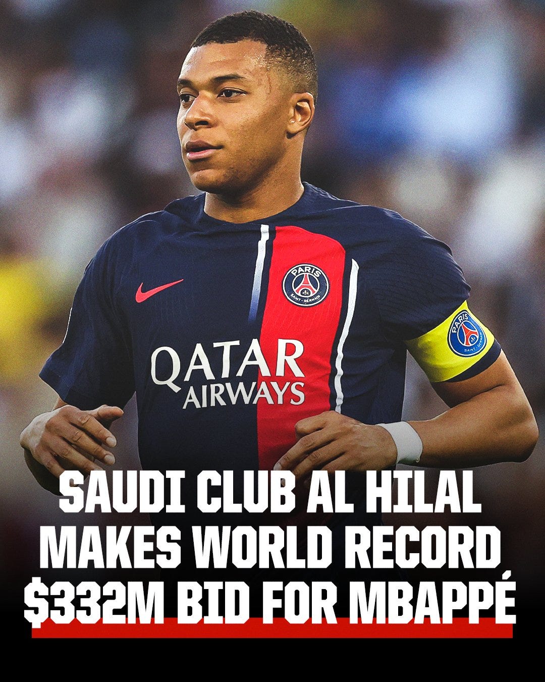 Kylian Mbappé: Al-Hilal submit world-record €300m bid for PSG