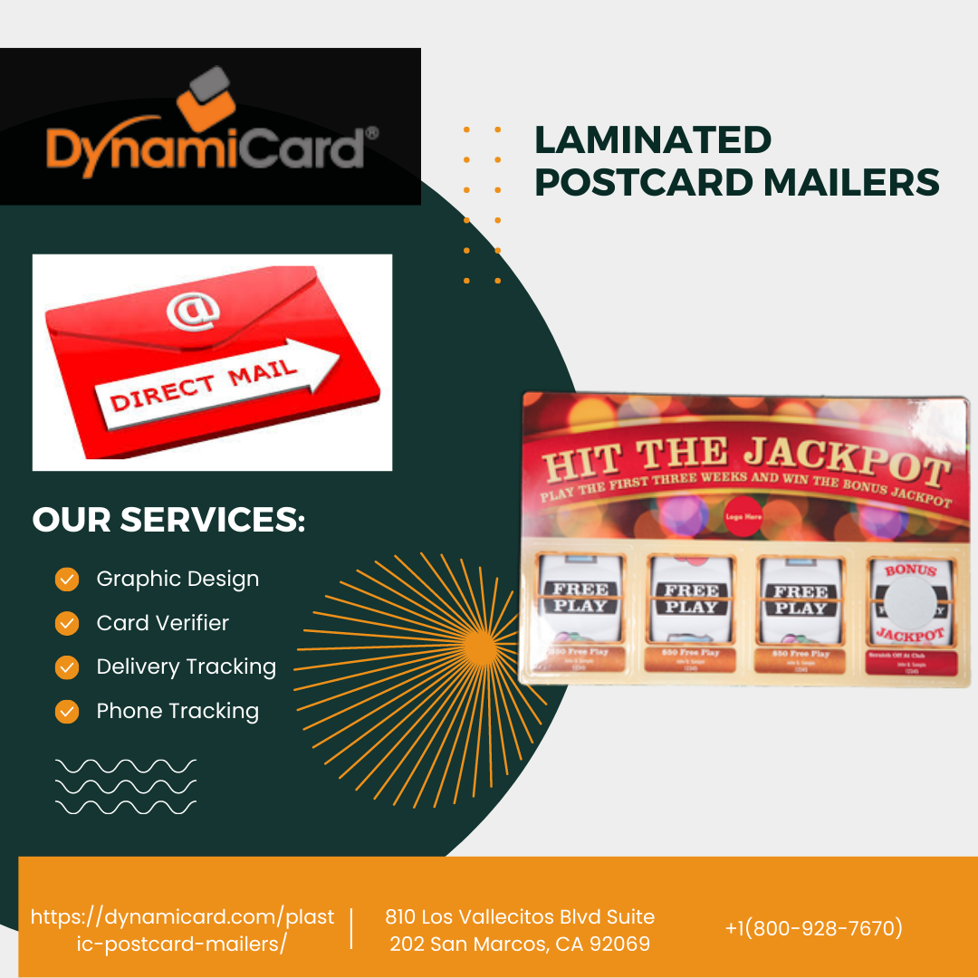 Laminated Postcard Mailers dynamicard Medium