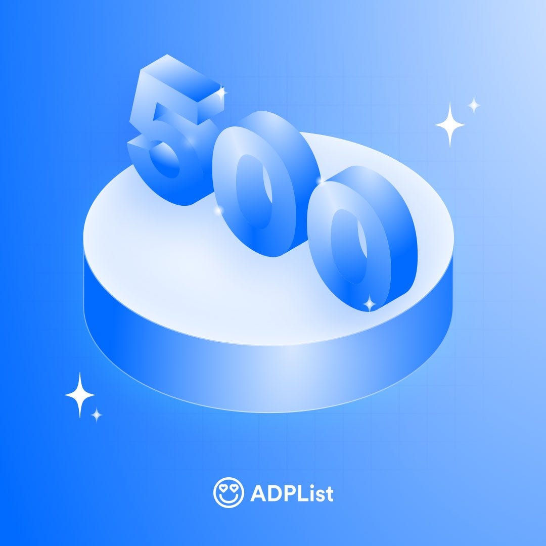 500 minutes of ADPList mentors. It is no secret that the value of… by